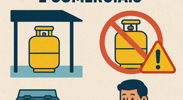 USO DE GLP: CUIDADOS COM BOTIJÕES RESIDENCIAIS E COMERCIAIS